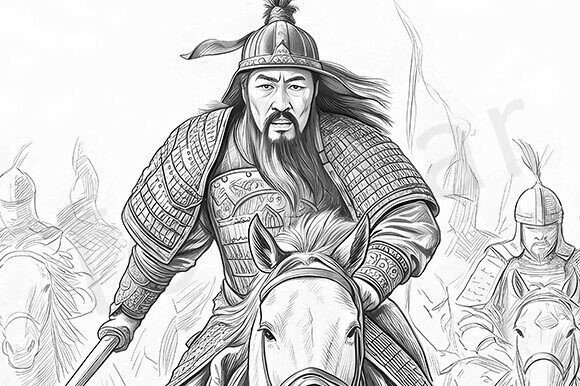 Download Ancient Chinese Warrior on Horseback - Premium Resources