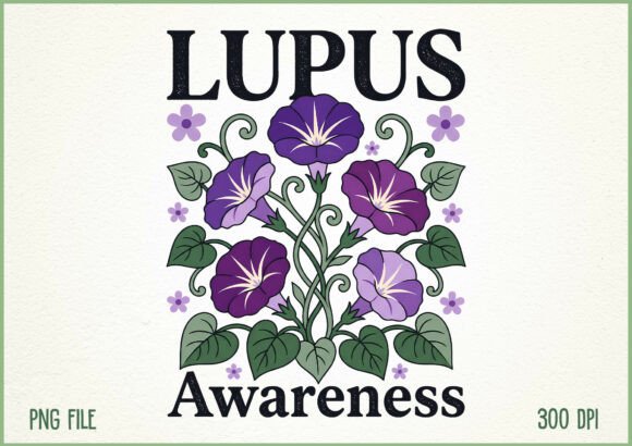 Download Lupus Awareness Floral Lupus Warrior PNG - Warrior Collection