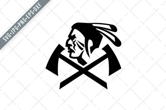 Download Head of Native American Indian Warrior - Warrior Collection